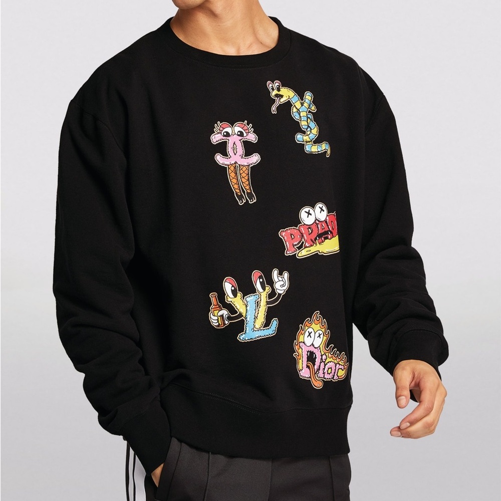 DomRebel Brand Names Graffiti Sweatshirt